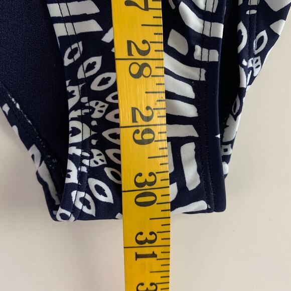 NICOLE MILLER Swimsuit Halter w/Gathered Sash Open Back Boho Print NWT - Picture 12 of 12